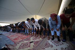 نماز عید فطر در منطقه سنی نشین جزیره کیش