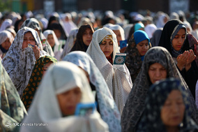 اقامه نماز عید فطر در جوار حرم حضرت عبدالعظیم حسنی(ع)