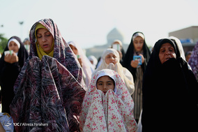اقامه نماز عید فطر در جوار حرم حضرت عبدالعظیم حسنی(ع)