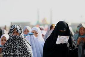 اقامه نماز عید فطر در جوار حرم حضرت عبدالعظیم حسنی(ع)