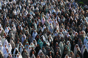 اقامه نماز عید فطر در جوار حرم حضرت عبدالعظیم حسنی(ع)
