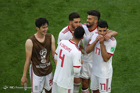 دیدار تیم های فوتبال ایران و مراکش در جام جهانی روسیه