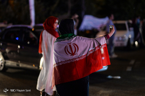 شادی مردم تهران پس از پیروزی تیم ملی فوتبال مقابل مراکش - 2