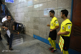 تب جام جهانی در مترو تهران
