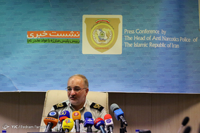 نشست خبری رئیس پلیس مبارزه با مواد مخدر