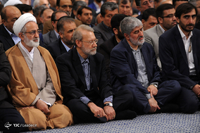دیدار رئیس، نمایندگان مجلس شورای اسلامی، مسئولان و کارکنان قوه مقننه با رهبر معظم انقلاب