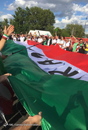 حضور هواداران ایرانی در شهر کازان پیش از دیدار با اسپانیا