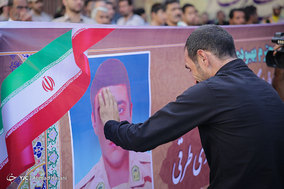 تشییع پیکر مرزبان شهید جلال بهبودی در مشهد