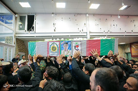 تشییع پیکر مرزبان شهید جلال بهبودی در مشهد