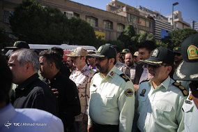 تشییع پیکر مرزبان شهید جلال بهبودی در مشهد