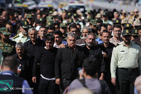 تشییع پیکر مرزبان شهید جلال بهبودی در مشهد