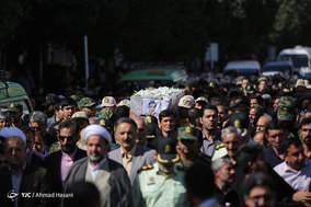 تشییع پیکر مرزبان شهید جلال بهبودی در مشهد