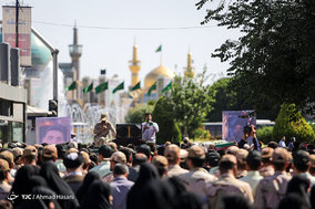تشییع پیکر مرزبان شهید جلال بهبودی در مشهد