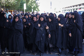 تشییع پیکر مرزبان شهید جلال بهبودی در مشهد