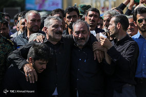 تشییع پیکر مرزبان شهید جلال بهبودی در مشهد