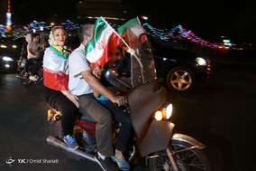 حمایت مردم تهران از تیم فوتبال ملی ایران