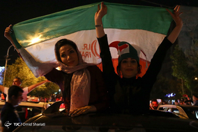حمایت مردم تهران از تیم فوتبال ملی ایران