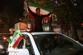 حمایت مردم تهران از تیم فوتبال ملی ایران