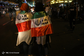 حمایت مردم تهران از تیم فوتبال ملی ایران