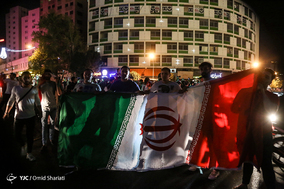 حمایت مردم تهران از تیم فوتبال ملی ایران