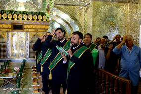 آیین غبارروبی حرم سید علاءالدین حسین (ع) در شیراز