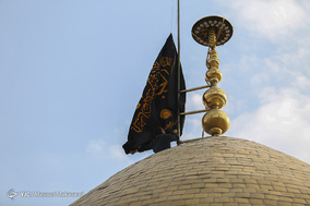 آيين تعويض پرچم گنبد حرم حضرت عبدالعظيم الحسنی (ع)