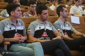 مراسم اهداء کاپ ها و مدال های کاروان ربوکاپ دانشگاه آزاد اسلامی به آستان قدس رضوی
