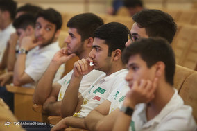 مراسم اهداء کاپ ها و مدال های کاروان ربوکاپ دانشگاه آزاد اسلامی به آستان قدس رضوی