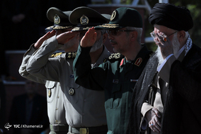 مراسم دانش‌آموختگی دانشجویان دانشگاه افسری و تربیت پاسداری امام حسین (ع) با حضور فرمانده کل‌ قوا