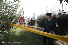 آتش سوزی در کارخانه رنگ