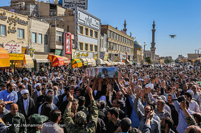 تشییع پیکر شهید مدافع حرم «ابراهیم رشید» - قم