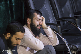 مراسم وداع با پیکر شهید تازه تفحص شده دفاع مقدس محمد عمویی