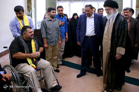 دیدار جانبازان حزب‌الله لبنان با مقام معظم رهبری
