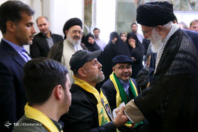 دیدار جانبازان حزب‌الله لبنان با مقام معظم رهبری