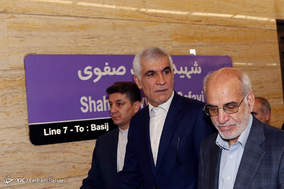 بازگشایی بخش میانی خط 7 مترو تهران ایستگاه مهدیه