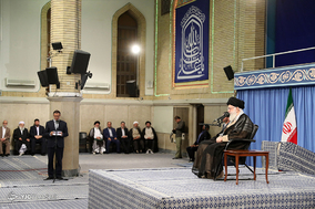 دیدار مسئولان، کارگزاران و دست‌اندرکاران حج با مقام معظم رهبری
