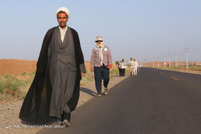 حرکت کاروان پیاده بهشت تا بهشت
