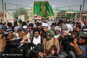 ورود پیکر مطهر ۷۵ شهید دفاع مقدس از مرز شلمچه