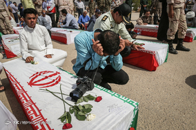 ورود پیکر مطهر ۷۵ شهید دفاع مقدس از مرز شلمچه
