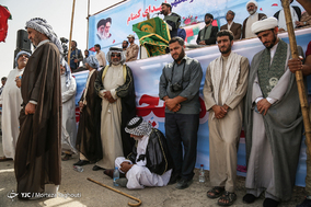 ورود پیکر مطهر ۷۵ شهید دفاع مقدس از مرز شلمچه