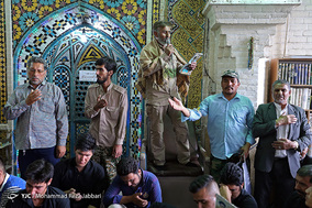 پیکر شهید مدافع حرم «سیدرضا حسینی» در قم