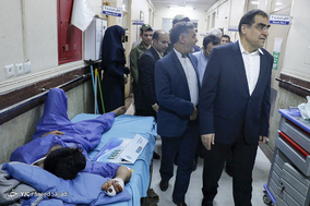 بازدید وزیر بهداشت از مراکز درمانی شهرستان ورامین