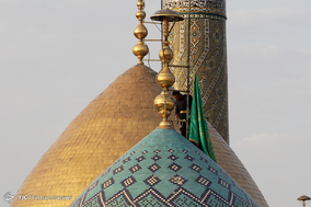 آیین تعویض پرچم و حال و هوای حرم شاه عبد العظیم (ع)