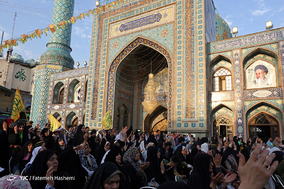 آئین تعویض پرچم گنبد امامزاده صالح(ع)