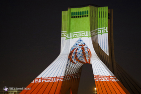 ویدیو مپینگ بر روی برج آزادی