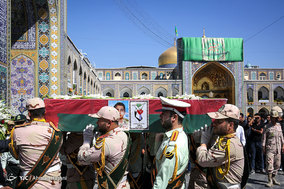 تشییع پیکر مرزبان شهید محمدحسین فنایی - مشهد
