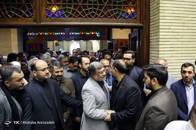 مراسم ترحیم پدر وحید حقانیان