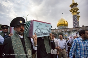 استقبال از دو شهید گمنام عملیات رمضان با حضور کاروان زیر سایه خورشید