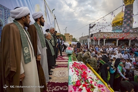 استقبال از دو شهید گمنام عملیات رمضان با حضور کاروان زیر سایه خورشید