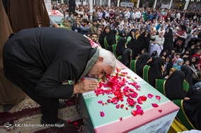 استقبال از دو شهید گمنام عملیات رمضان با حضور کاروان زیر سایه خورشید